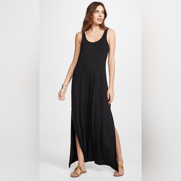 NWOT Green Envelope Comfy Maxi Dress in Black - Picture 3 of 5